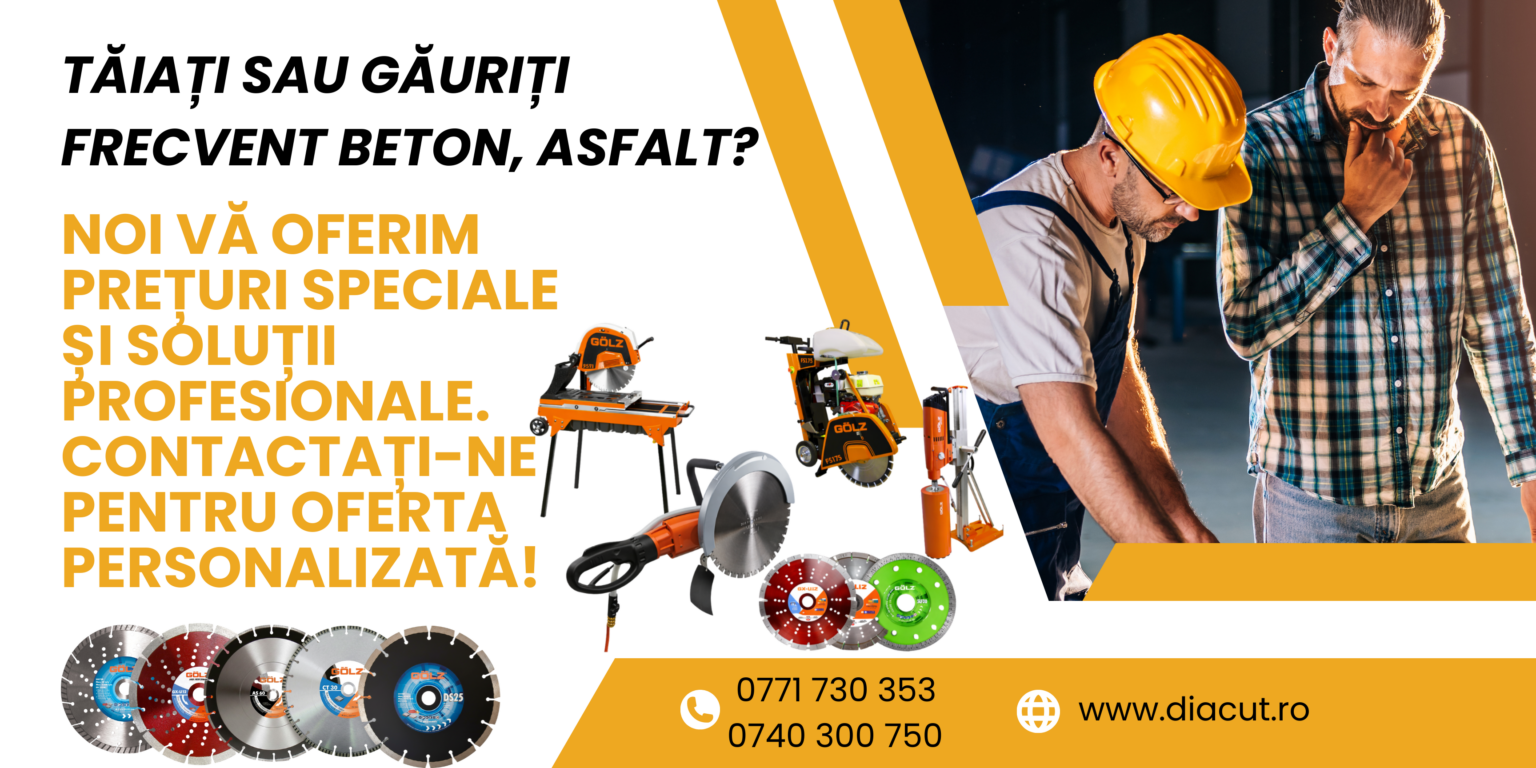 Taiere si gaurire beton, asfalt